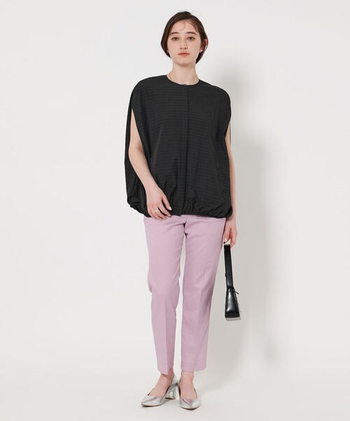 UNITED ARROWS（ユナイテッドアローズ）の「チェックタフタ スリットスリーブ ブルゾン（その他トップス・レディース・ネイビー/ブラック・FREE）」の6枚目の写真