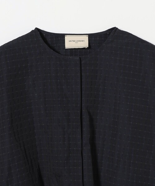 UNITED ARROWS（ユナイテッドアローズ）の「チェックタフタ スリットスリーブ ブルゾン（その他トップス・レディース・ネイビー/ブラック・FREE）」の15枚目の写真