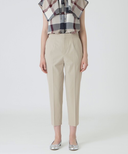 BLUE LABEL CRESTBRIDGE（ブルーレーベルクレストブリッジ）の「マルチヴィンテージツイルテーパードパンツ（その他パンツ・レディース・ベージュ/ブラック/ホワイト・38/36）」の3枚目の写真