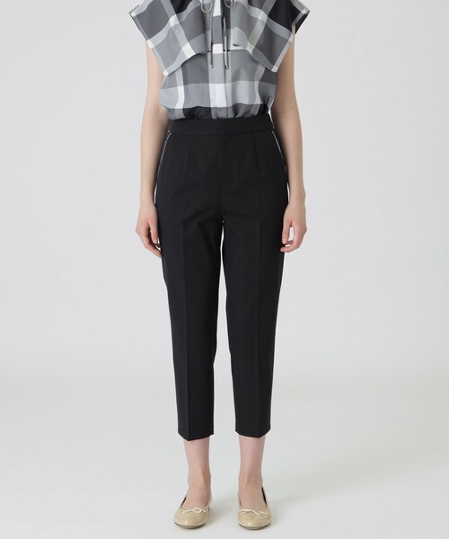 BLUE LABEL CRESTBRIDGE（ブルーレーベルクレストブリッジ）の「マルチヴィンテージツイルテーパードパンツ（その他パンツ・レディース・ベージュ/ブラック/ホワイト・38/36）」の2枚目の写真