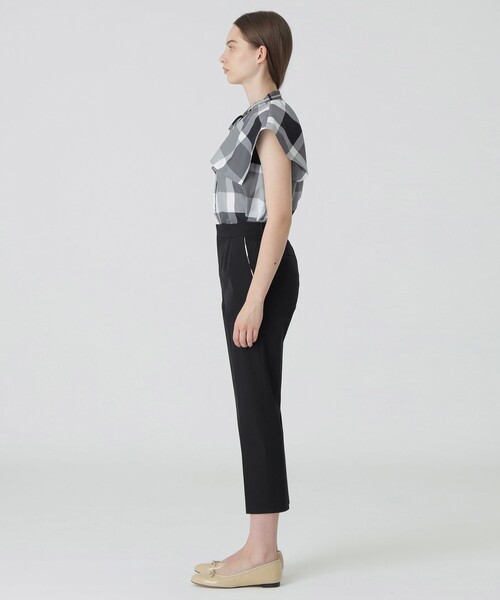 BLUE LABEL CRESTBRIDGE（ブルーレーベルクレストブリッジ）の「マルチヴィンテージツイルテーパードパンツ（その他パンツ・レディース・ベージュ/ブラック/ホワイト・38/36）」の9枚目の写真