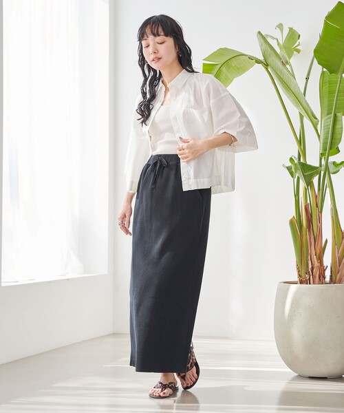 coen(コーエン)の「シャーベットコットン半袖シャツ(シャツ/ブラウス・レディース・オフホワイト/ライトブルー/その他1/その他2/その他3・M/L)」の9枚目の写真