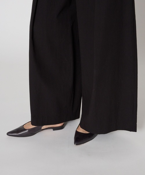 BABYLONE（バビロン）の「ダンプタックワイドパンツ（その他パンツ・レディース・ベージュ/ブラック・36inch/38inch）」の12枚目の写真