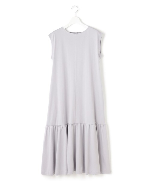 J.PRESS YORK STREET(ジェイプレスヨークストリート)の「【WOMEN】フレアギャザー ワンピース(ワンピース・レディース・ブラック系/スカイブルー系/ネイビー系/ピーコックグリーン系・F)」の3枚目の写真