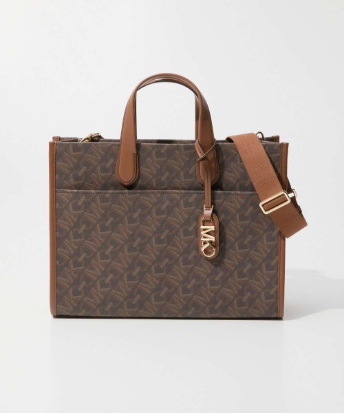 MICHAEL KORS Gigi Large Empire Signature Logo Tote Bag