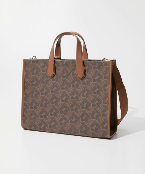 MICHAEL KORS Gigi Large Empire Signature Logo Tote Bag