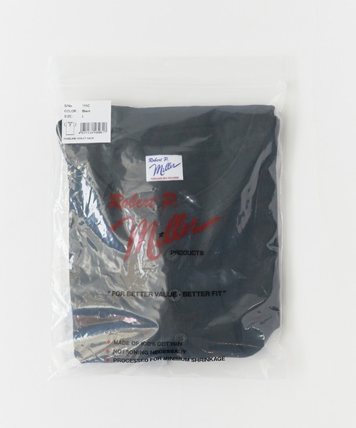 MILLER(ミラー)の「R.P.miller/ミラー ヘンリー半袖Tシャツ(Tシャツ/カットソー・メンズ・ブラック/ホワイト/グレー・M/LL/L)」の5枚目の写真