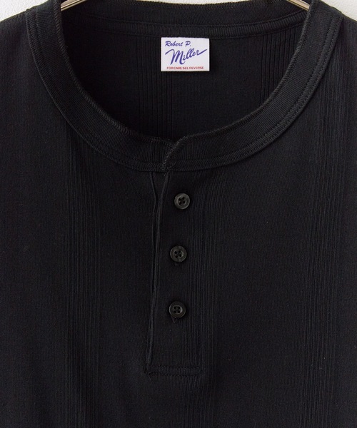 MILLER(ミラー)の「R.P.miller/ミラー ヘンリー半袖Tシャツ(Tシャツ/カットソー・メンズ・ブラック/ホワイト/グレー・M/LL/L)」の8枚目の写真