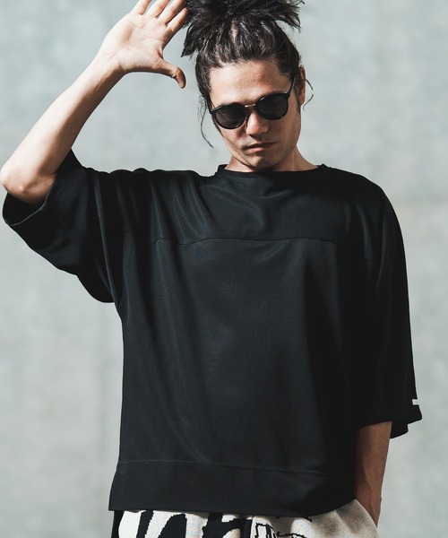 GLIMCLAP(グリムクラップ)の「mt9701- Thermal fabric T-shirt Tシャツ(Tシャツ/カットソー・メンズ・ブラック/ホワイト・S/M/L)」の3枚目の写真