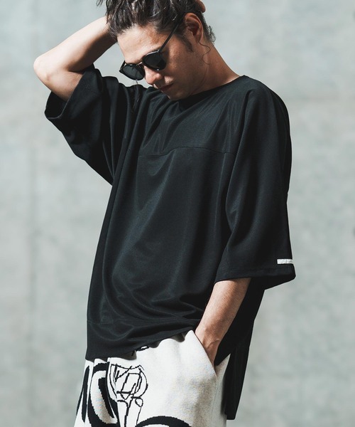 GLIMCLAP(グリムクラップ)の「mt9701- Thermal fabric T-shirt Tシャツ(Tシャツ/カットソー・メンズ・ブラック/ホワイト・S/M/L)」の5枚目の写真