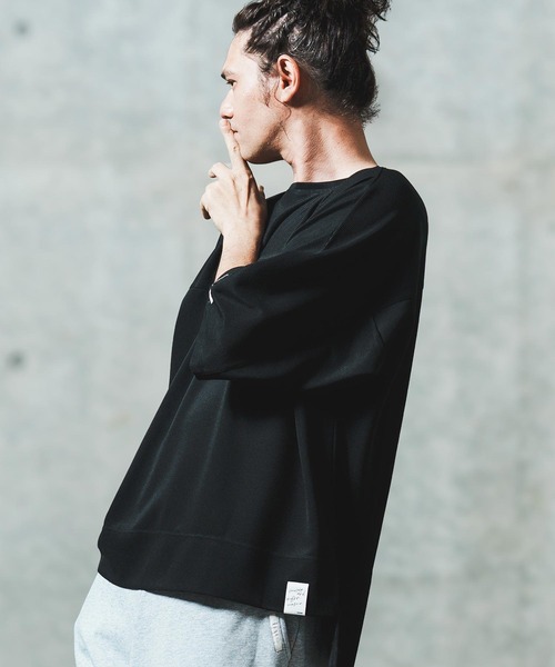 GLIMCLAP(グリムクラップ)の「mt9701- Thermal fabric T-shirt Tシャツ(Tシャツ/カットソー・メンズ・ブラック/ホワイト・S/M/L)」の7枚目の写真