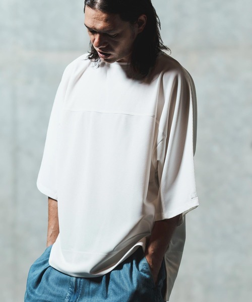 GLIMCLAP(グリムクラップ)の「mt9701- Thermal fabric T-shirt Tシャツ(Tシャツ/カットソー・メンズ・ブラック/ホワイト・S/M/L)」の12枚目の写真