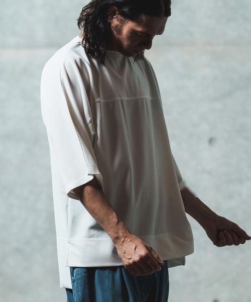 GLIMCLAP(グリムクラップ)の「mt9701- Thermal fabric T-shirt Tシャツ(Tシャツ/カットソー・メンズ・ブラック/ホワイト・S/M/L)」の14枚目の写真