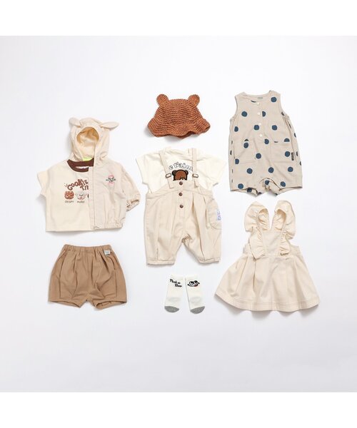 BREEZE(ブリーズ)の「【Bpop】ボリュームハーフパンツ(その他ベビーウェア・キッズ・ブルー/ベージュ・80/70)」の6枚目の写真
