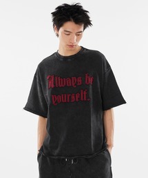 Tシャツ・カットソー KNT UMM0420 T-shirt A'GEM/9 × .kom『SINCITY/シンシティ』NEW WORLD RED LOGO T