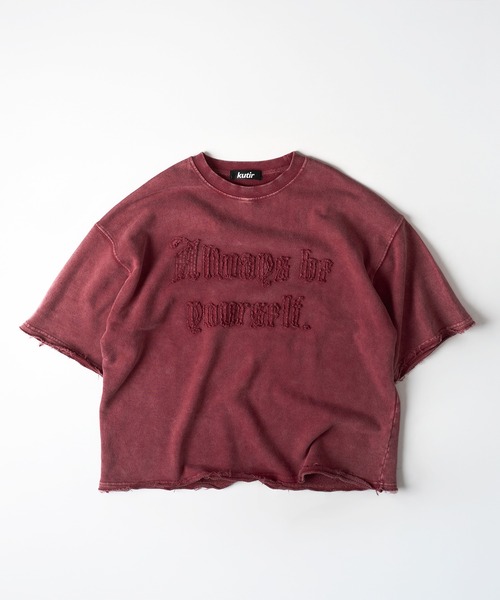 kutir（クティール）の「VINTAGE LIKE TEE／ヴィンテージライクTEE(SETUP着用可能)（Tシャツ/カットソー・メンズ・グレー/レッド/ブルー/ブラウン/ブラック/レッド系/ブラック系・MEDIUM/LARGE）」の6枚目の写真