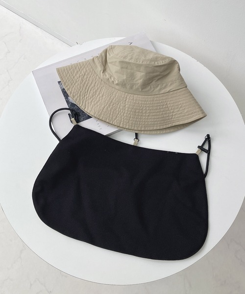 AS KNOW AS plus（アズノゥアズプラス）の「撥水冷感 紫外線防止 サンシェード付きUVハット（ハット・レディース・ブラック/ベージュ・FREE）」の17枚目の写真