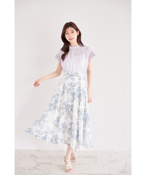 tocco closet(トッコ クローゼット)の「レーススリーブブラウス(シャツ/ブラウス・レディース・ブラック/オフホワイト/パープル・M)」の17枚目の写真