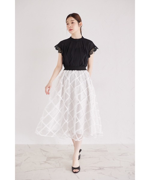 tocco closet(トッコ クローゼット)の「レーススリーブブラウス(シャツ/ブラウス・レディース・ブラック/オフホワイト/パープル・M)」の9枚目の写真