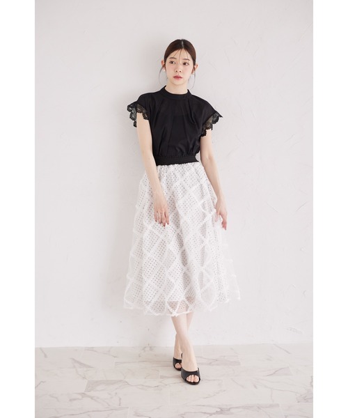 tocco closet(トッコ クローゼット)の「レーススリーブブラウス(シャツ/ブラウス・レディース・ブラック/オフホワイト/パープル・M)」の10枚目の写真