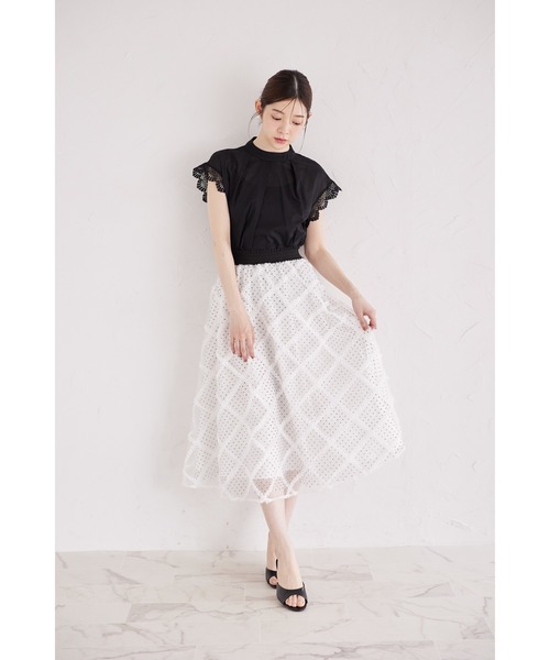 tocco closet(トッコ クローゼット)の「レーススリーブブラウス(シャツ/ブラウス・レディース・ブラック/オフホワイト/パープル・M)」の11枚目の写真