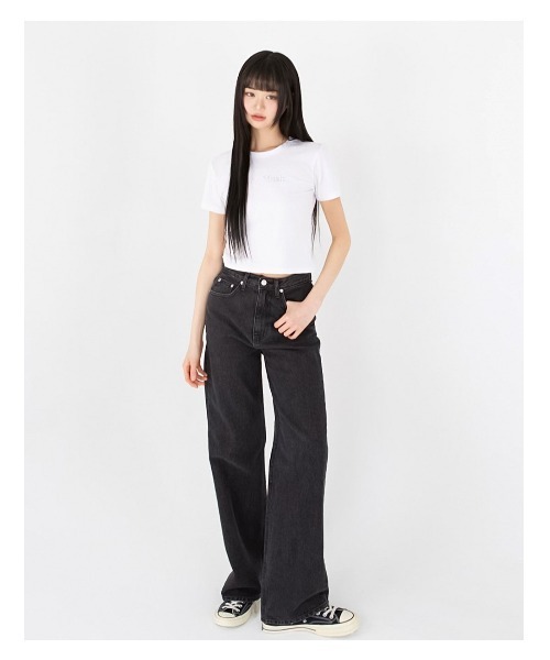 tシャツ A'GEM/9 × .kom 「muah muah/ムーアムーア」HOT FIX LOGO HALF T-SHIRT/ホットフィックスロゴ 94096401b_b_16_500.jpg
