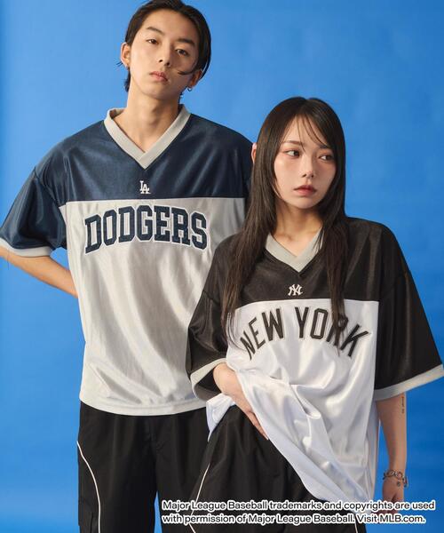 MLB（メジャーリーグベースボール）の「∴WEGO/【25年春夏新作】MLB別注メッシュゲームグラフィックT（Tシャツ/カットソー・メンズ・ブルー系その他/ブラック系その他/ブラウン系その他・MEDIUM/LARGE）」の10枚目の写真