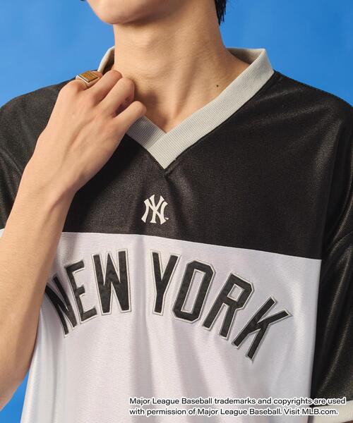 MLB（メジャーリーグベースボール）の「∴WEGO/【25年春夏新作】MLB別注メッシュゲームグラフィックT（Tシャツ/カットソー・メンズ・ブルー系その他/ブラック系その他/ブラウン系その他・MEDIUM/LARGE）」の14枚目の写真