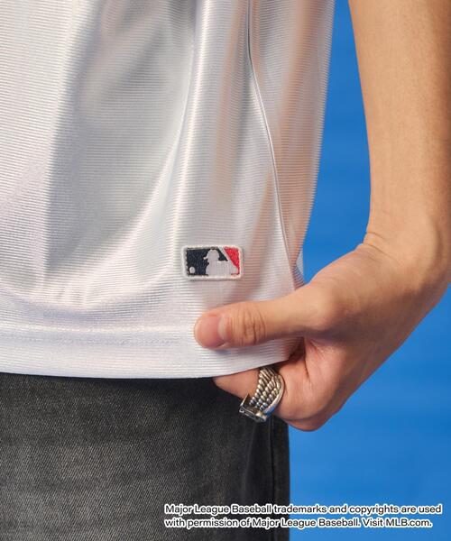 MLB（メジャーリーグベースボール）の「∴WEGO/【25年春夏新作】MLB別注メッシュゲームグラフィックT（Tシャツ/カットソー・メンズ・ブルー系その他/ブラック系その他/ブラウン系その他・MEDIUM/LARGE）」の11枚目の写真