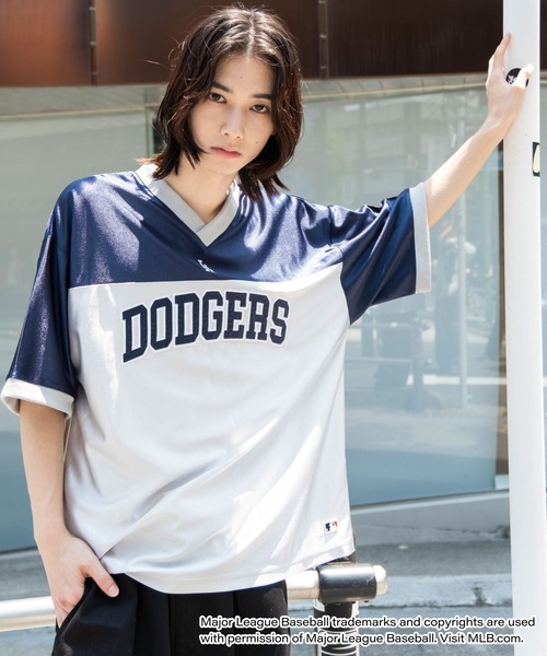 ∴WEGO/【25年春夏新作】MLB別注メッシュゲームグラフィックT（T
