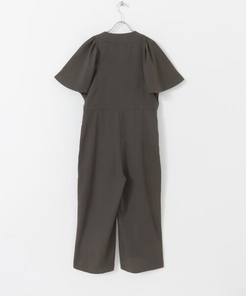 F by ROSSO(エフバイロッソ)の「F by ROSSO フレアスリーブオールインワン(サロペット/オーバーオール・レディース・チャコールグレー/カーキ・36/38)」の22枚目の写真