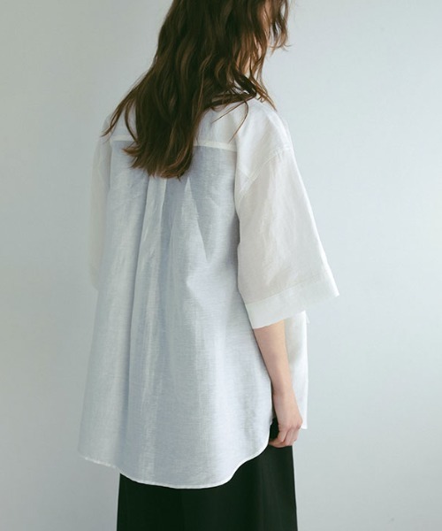 セール】リネンシアーワークシャツ（シャツ/ブラウス）｜ETRE TOKYO