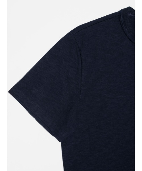 Nudie Jeans(ヌーディージーンズ)の「Nudie Jeans/ヌーディージーンズ Roy Heavy Slub T-Shirt / ポケットTシャツ(Tシャツ/カットソー・メンズ・スミクロ/アイボリー/ダークブルー・S/M/L/XL)」の7枚目の写真