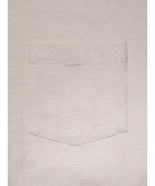 Nudie Jeans(ヌーディージーンズ)の「Nudie Jeans/ヌーディージーンズ Roy Heavy Slub T-Shirt / ポケットTシャツ(Tシャツ/カットソー・メンズ・スミクロ/アイボリー/ダークブルー・S/M/L/XL)」の8枚目の写真