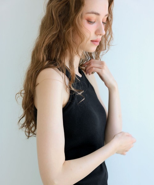 DONOBAN（ドノバン）の「ニットブラタンク（タンクトップ・レディース・ブラック/ライトピンク/ホワイト/グレー・ONE）」の6枚目の写真