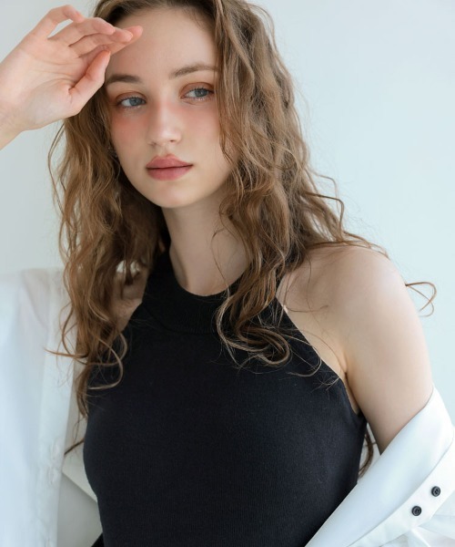 DONOBAN（ドノバン）の「ニットブラタンク（タンクトップ・レディース・ブラック/ライトピンク/ホワイト/グレー・ONE）」の8枚目の写真