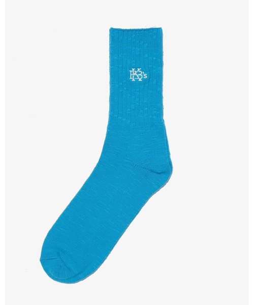 KEBOZ(ケボズ)の「EFG SLUB SOCKS(ソックス/靴下・メンズ・ホワイト/ブラック/ブルー・FREE)」の3枚目の写真
