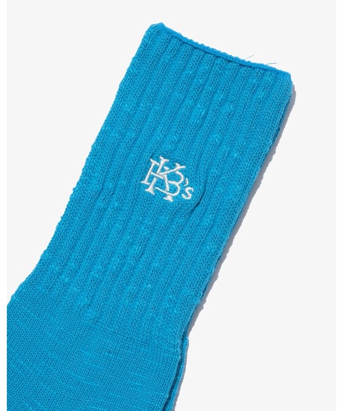 KEBOZ(ケボズ)の「EFG SLUB SOCKS(ソックス/靴下・メンズ・ホワイト/ブラック/ブルー・FREE)」の5枚目の写真