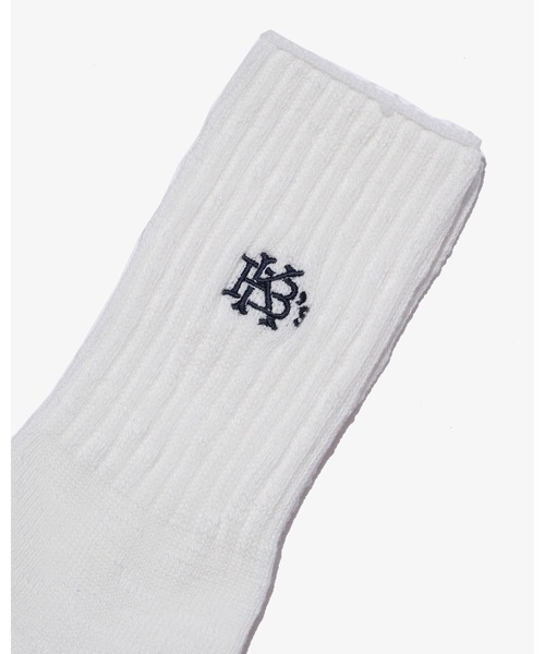 KEBOZ(ケボズ)の「EFG SLUB SOCKS(ソックス/靴下・メンズ・ホワイト/ブラック/ブルー・FREE)」の7枚目の写真