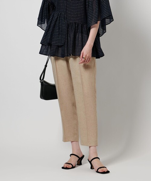 Spiree IAS タック テーパードパンツ ‐接触冷感・UVカット