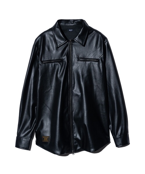 セール】Synth Leather Shirt / シンセレザーシャツ（シャツ/ブラウス