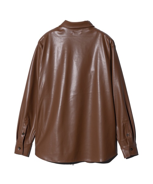 セール】Synth Leather Shirt / シンセレザーシャツ（シャツ/ブラウス