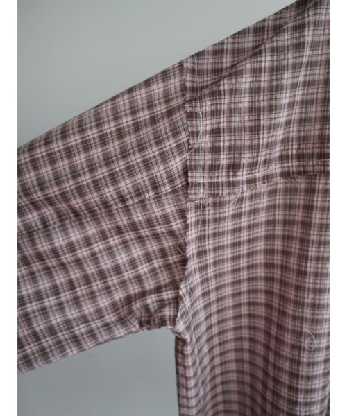 JUMELLE（ジュメロ）の「frayline check shirt（シャツ/ブラウス・レディース・ブラック/ピンク・FREE）」の14枚目の写真