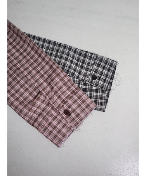 JUMELLE（ジュメロ）の「frayline check shirt（シャツ/ブラウス・レディース・ブラック/ピンク・FREE）」の11枚目の写真