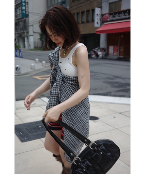 JUMELLE（ジュメロ）の「frayline check shirt（シャツ/ブラウス・レディース・ブラック/ピンク・FREE）」の21枚目の写真