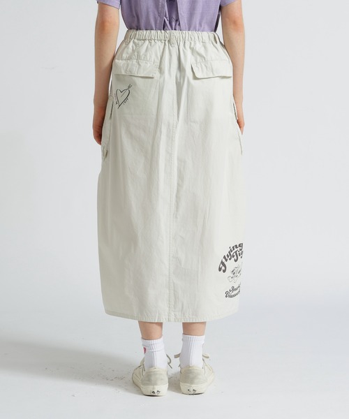 AVIREX（アヴィレックス）の「FLYING TIGERS PRINT SKIRT/フライングタイガープリントスカート（スカート・レディース・ブラック/アイボリー/ライム・F）」の15枚目の写真