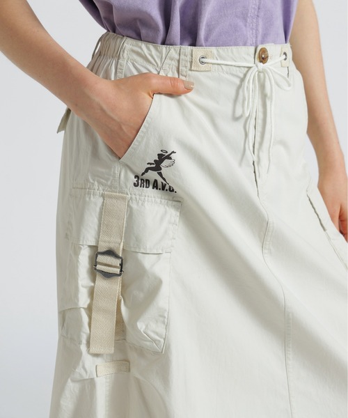 AVIREX（アヴィレックス）の「FLYING TIGERS PRINT SKIRT/フライングタイガープリントスカート（スカート・レディース・ブラック/アイボリー/ライム・F）」の18枚目の写真