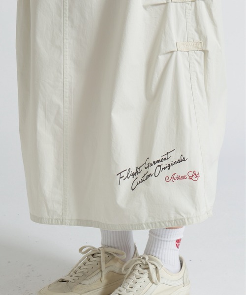 AVIREX（アヴィレックス）の「FLYING TIGERS PRINT SKIRT/フライングタイガープリントスカート（スカート・レディース・ブラック/アイボリー/ライム・F）」の19枚目の写真