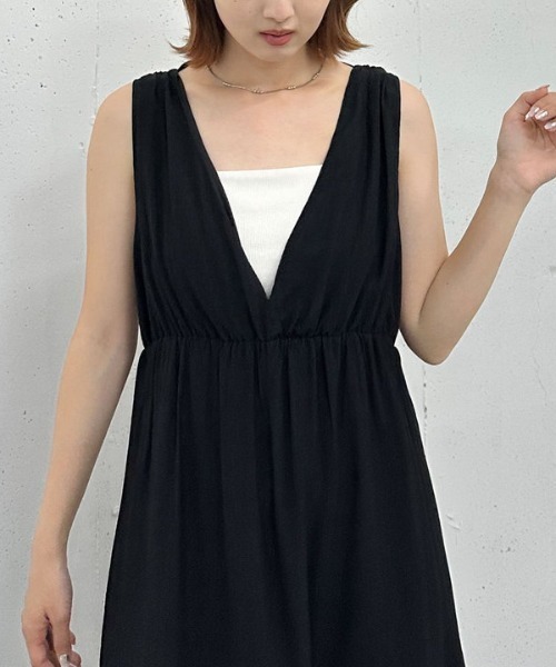 archives（アルシーヴ）の「’アソート２ｗａｙカシュクールノースリワンピース’（ワンピース・レディース・グリーン/アイボリー/ブラック/グレー・MEDIUM）」の15枚目の写真