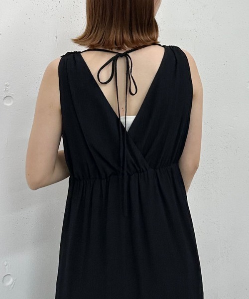 archives（アルシーヴ）の「’アソート２ｗａｙカシュクールノースリワンピース’（ワンピース・レディース・グリーン/アイボリー/ブラック/グレー・MEDIUM）」の17枚目の写真